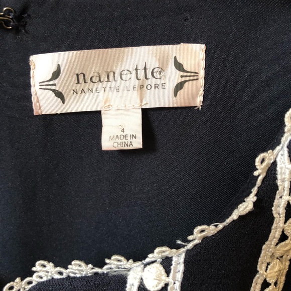 Nanette Laporte Navy Dress. Size 4. - Picture 5 of 6